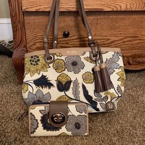 Floral Spartina 449 purse and matching wallet